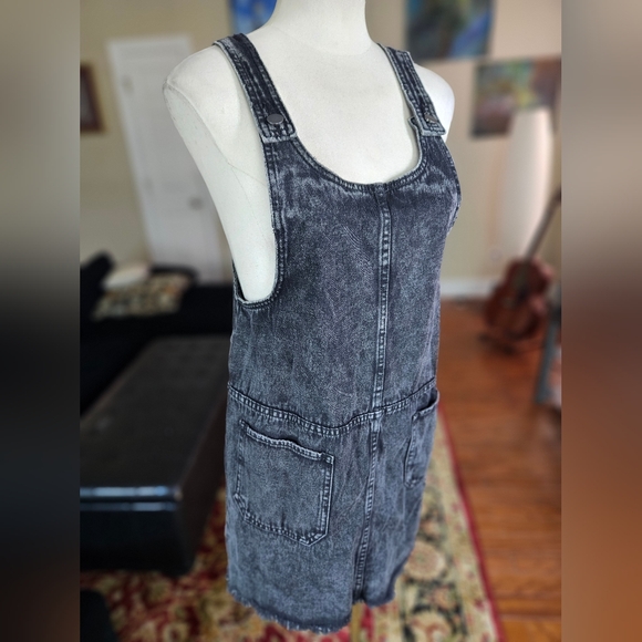 Tinsel Town Pullover Denim Dress Medium - Picture 2 of 4